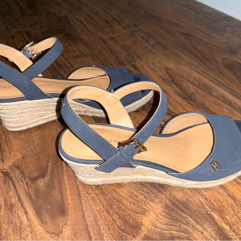 Tommy Hilfiger Blue Wedges